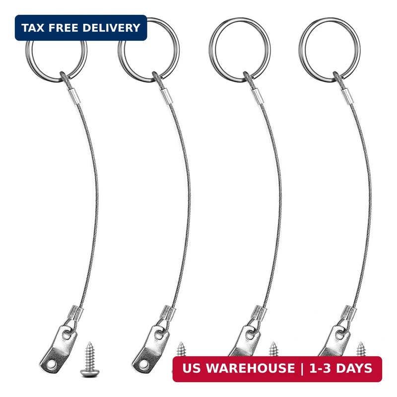 Quick Release Pin Lanyard 316 Stainless Steel Lanyard Cable Tether Boat Bimini T
