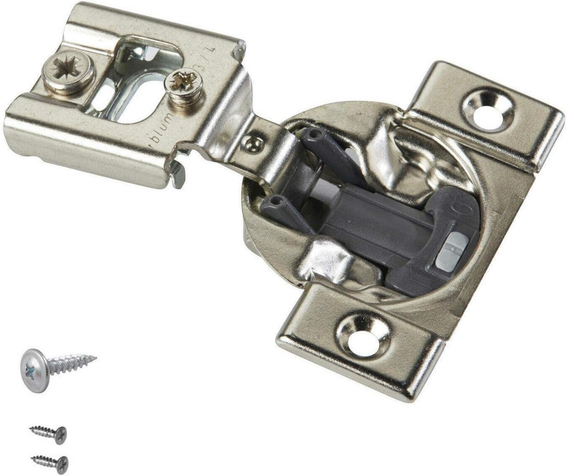 38N355B.12 Compact OTION 38N Hinge, Soft-Close, 105 Degree, 3/4 Overlay, Screw-O