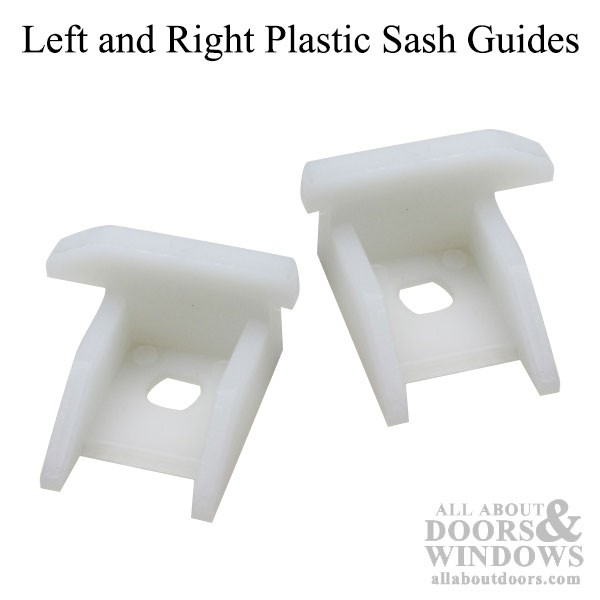 Left & Right Plastic Top Sash Guide Set 60 Series Channel Balance, 7/8″ x