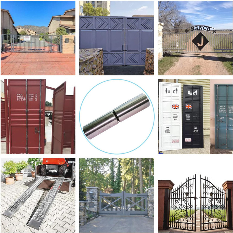 4 Pack 4" Weld On Bullet Hinges, Weldable Barrel Hinges Heavy Duty Steel Gate Do gallery