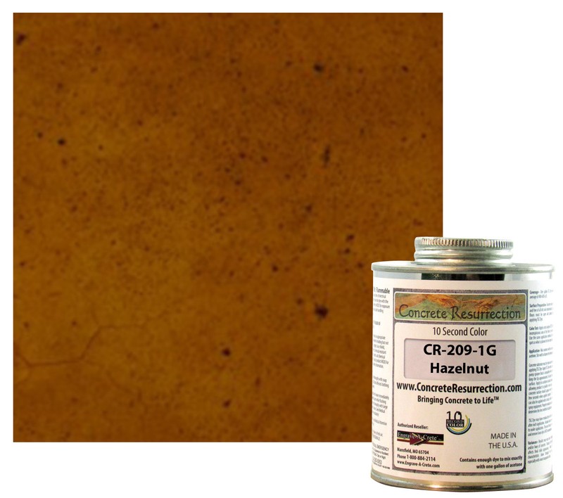 Fast Drying Concrete Stain-Professional-Easy to Use 400-600sq ft Hazelnut