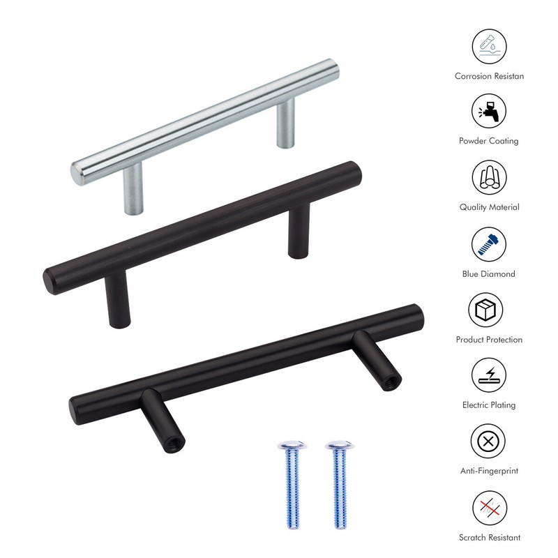 Swiss Kelly Hardware Stainless Steel Kitchen Cabinet Handles Drawer Pulls gallery