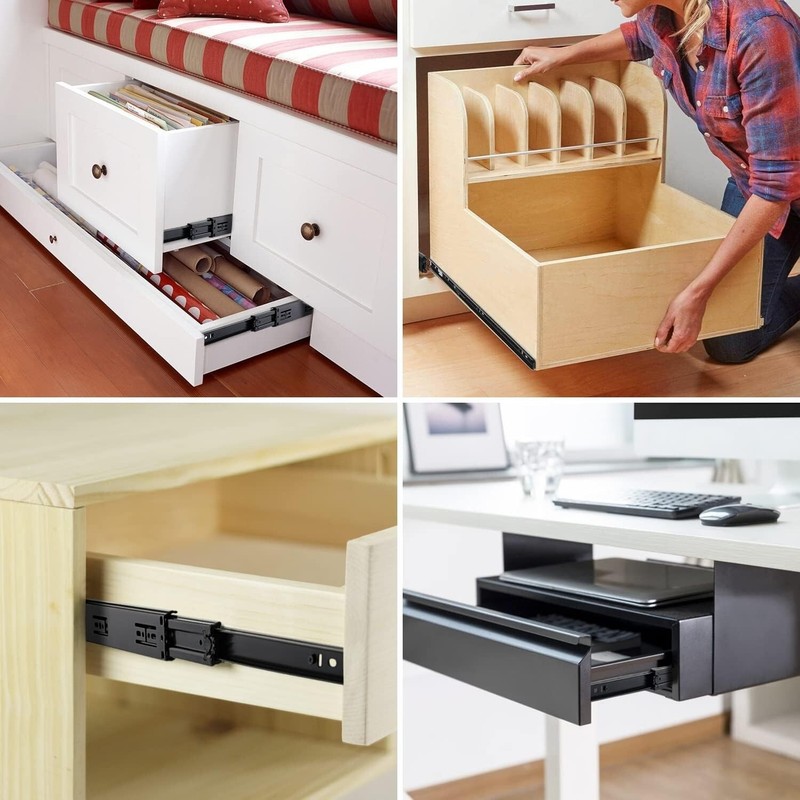 Soft Close Drawer Slides 20 Inch 10 Pairs - Heavy Duty Full Extension Drawer gallery