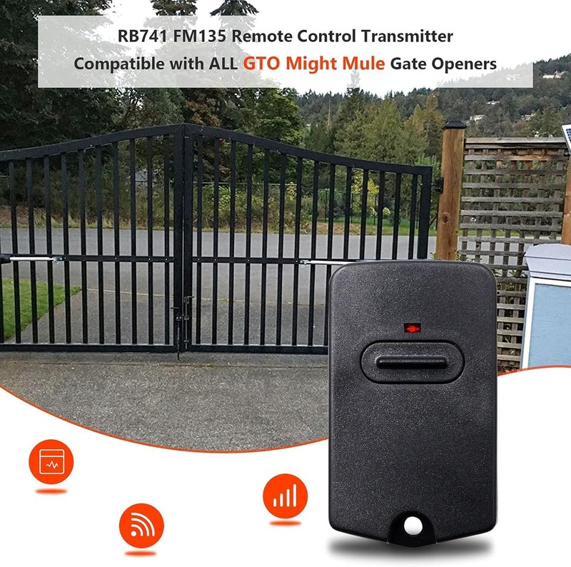Long-Range Gate Clicker Remote Set for Mighty Mule & GTO - Set of 3, Easy Setup gallery