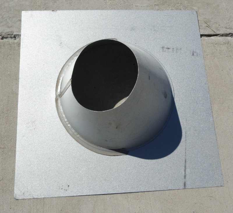 NEW HIGH TEMPERTURE SECTION ROOF FLASHING GALVANIZED STEEL 14.5″ & 8″