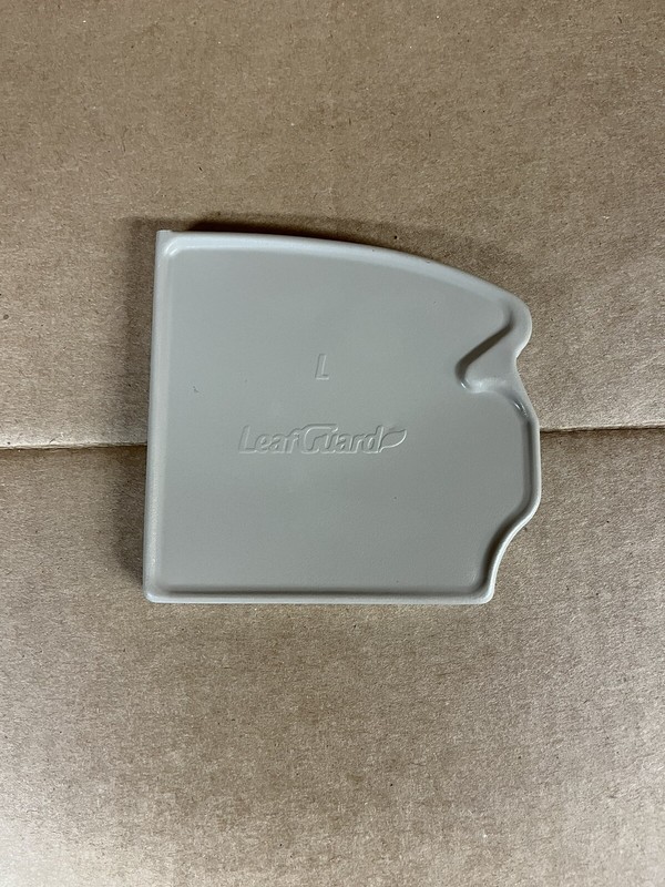 Tan LEAF GUARD Aluminum SEAMLESS Gutter Left End Cap 08502T M3