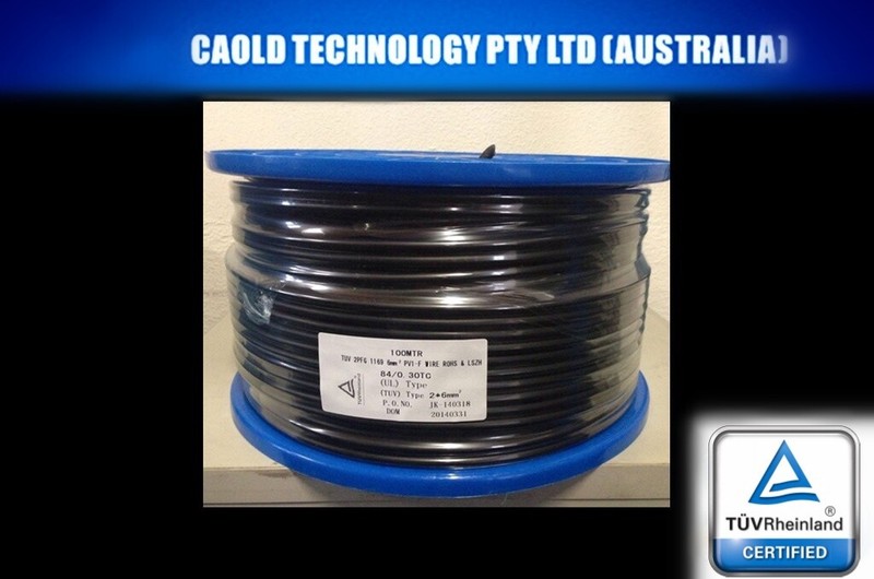 80 Meter 6mm twin Core Solar Power DC Cable PV Photovoltaic Free Postage 80m