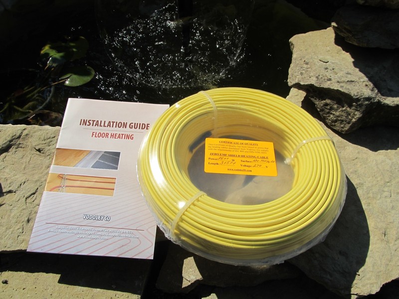 0EMF WarmTile Under Floor Heating cable 1480W 90-115sq.ft. ( 9-10sq.m )120/240V gallery