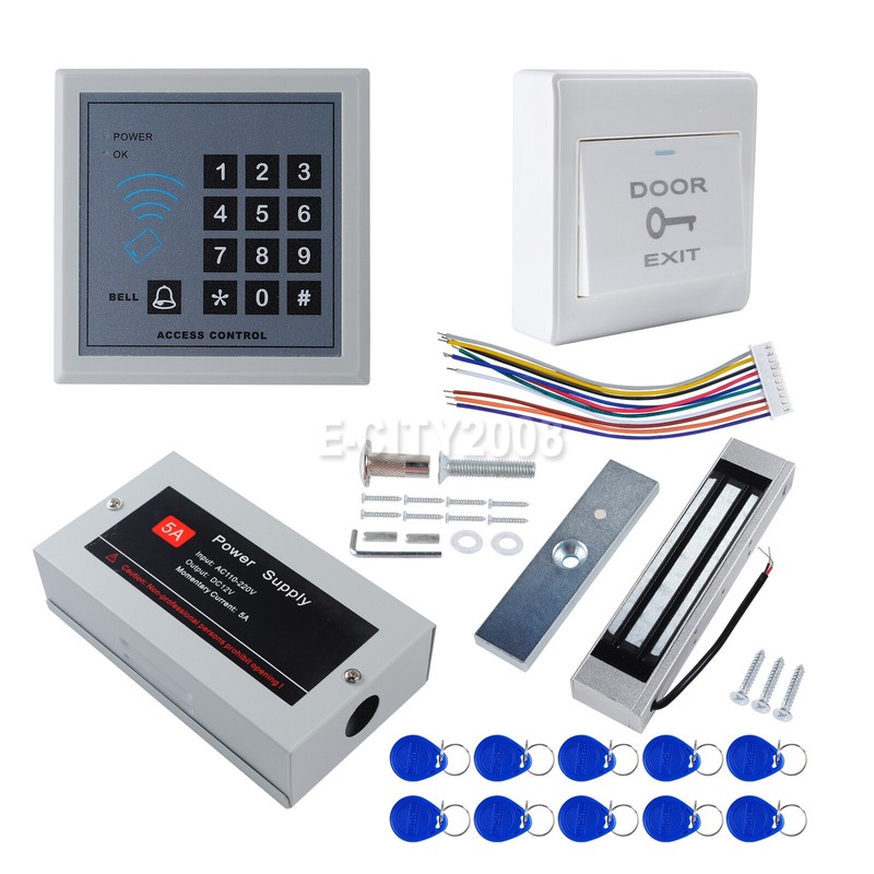 AGPtEK Proximity RFID Card Access Control System Electric Magnetic Door Lock Kit