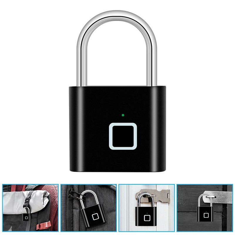 Fast Unlock Fingerprint Padlock IP65 Waterproof Keyless Anti-Theft Smart Lock