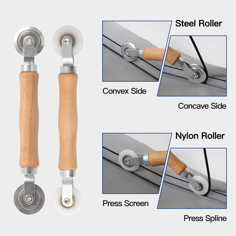 Window Screen Door Repair Kit Include Window Screens Mesh 48"x118" with All Tool gallery