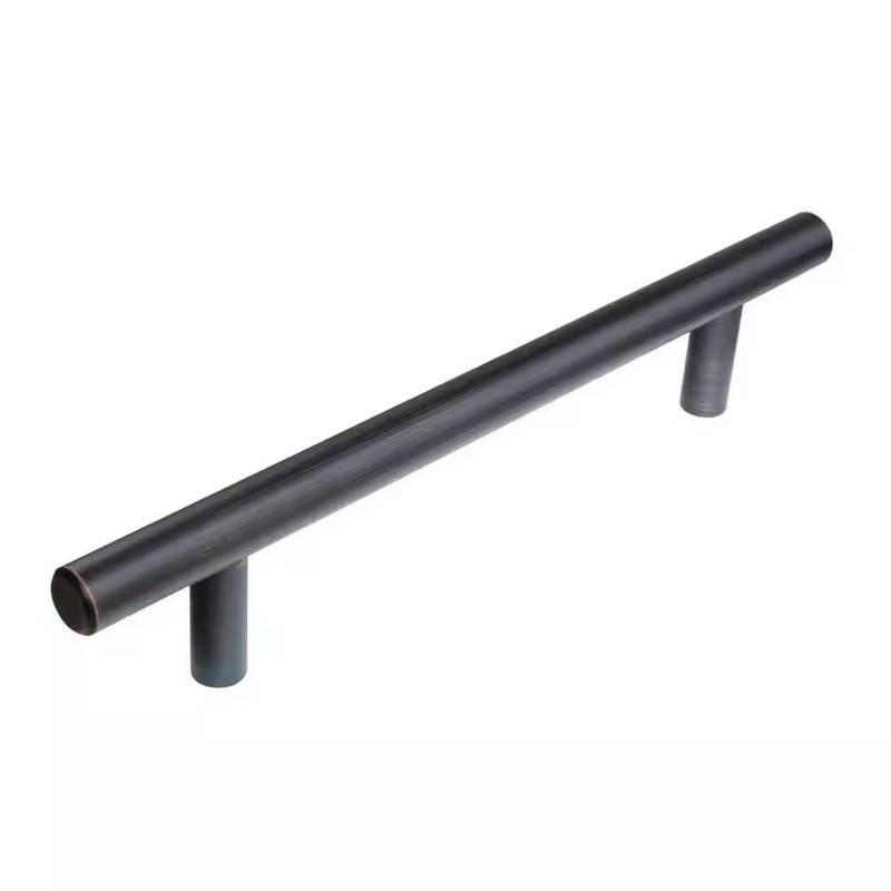 5 In. (127 Mm) Center-To-Center Oil Rubbed Bronze Modern Straight Euro Style Bar