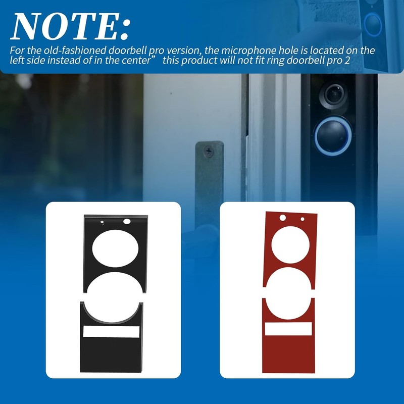 Replacement Screen Protector Fits Ring Doorbell Pro Older Version 1PCS Black gallery