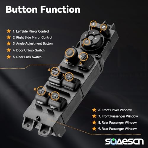 56049805AB Master Power Window Switch Driver Side for 2002 Master Window Switch gallery