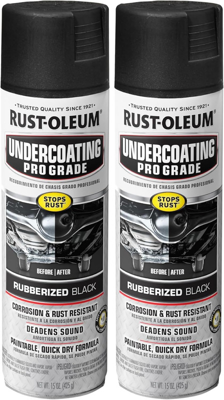 248656 Professional Grade Rubberized Undercoating Spray, 15 Oz, Black (Pack of 2 gallery