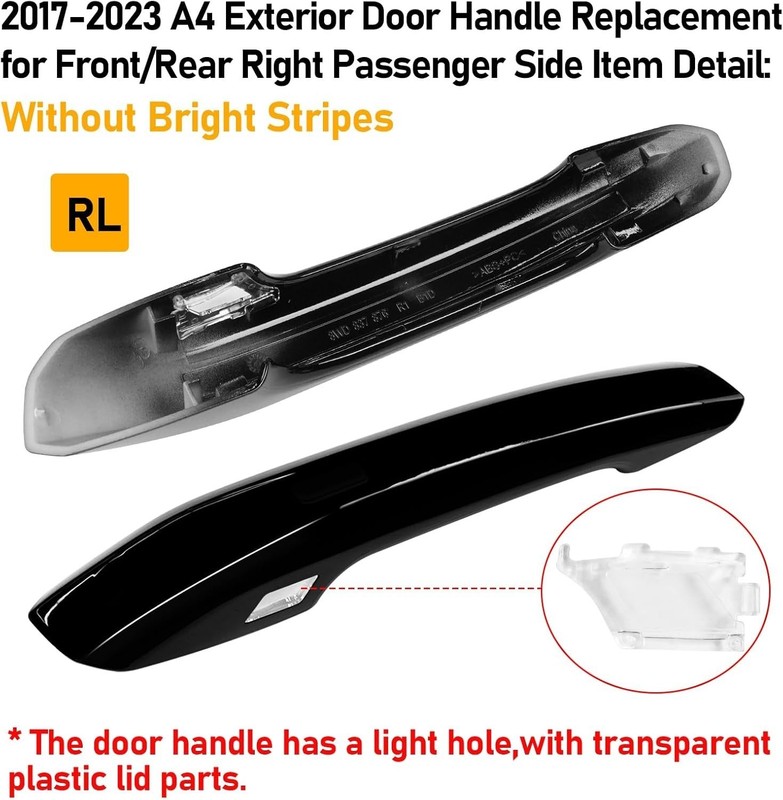 Front Rear Driver Passenger Side Exterior Door Handle For Audi A5 A4 Q5 2017-24 gallery