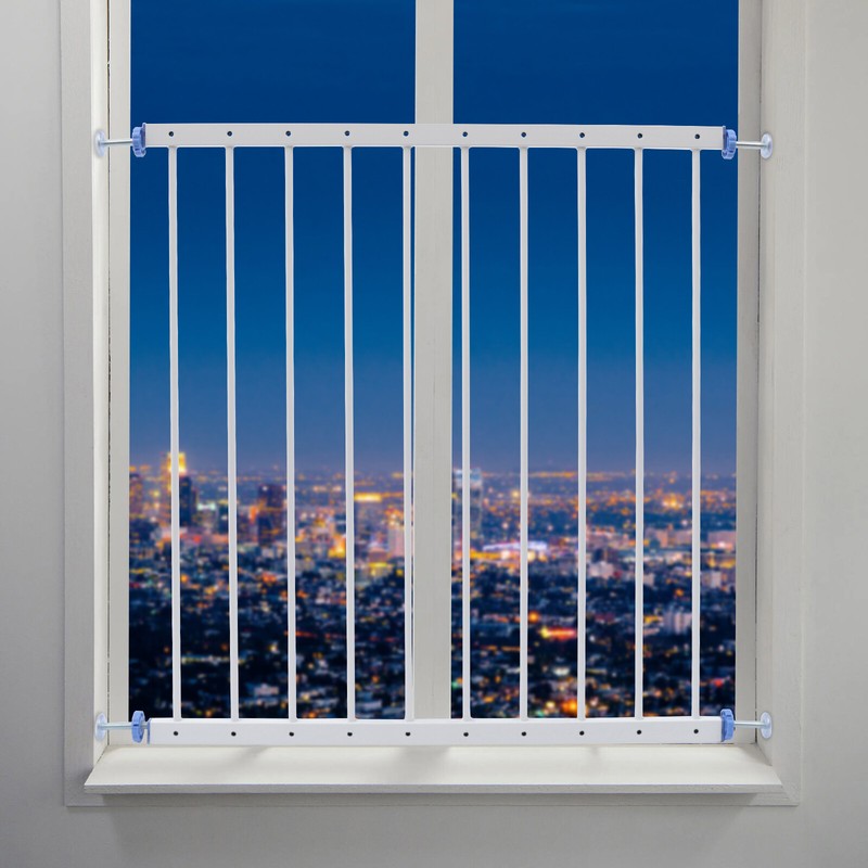 Fixed Window Guard Bar Iron Security Grills Home Use 30.7-34.3 Inch Adjustable