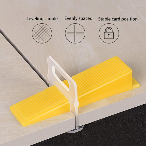 3000 Clip Tile Leveling System Floor Wall 1.0mm 1/32 Tile Spacer Tiling Tool gallery