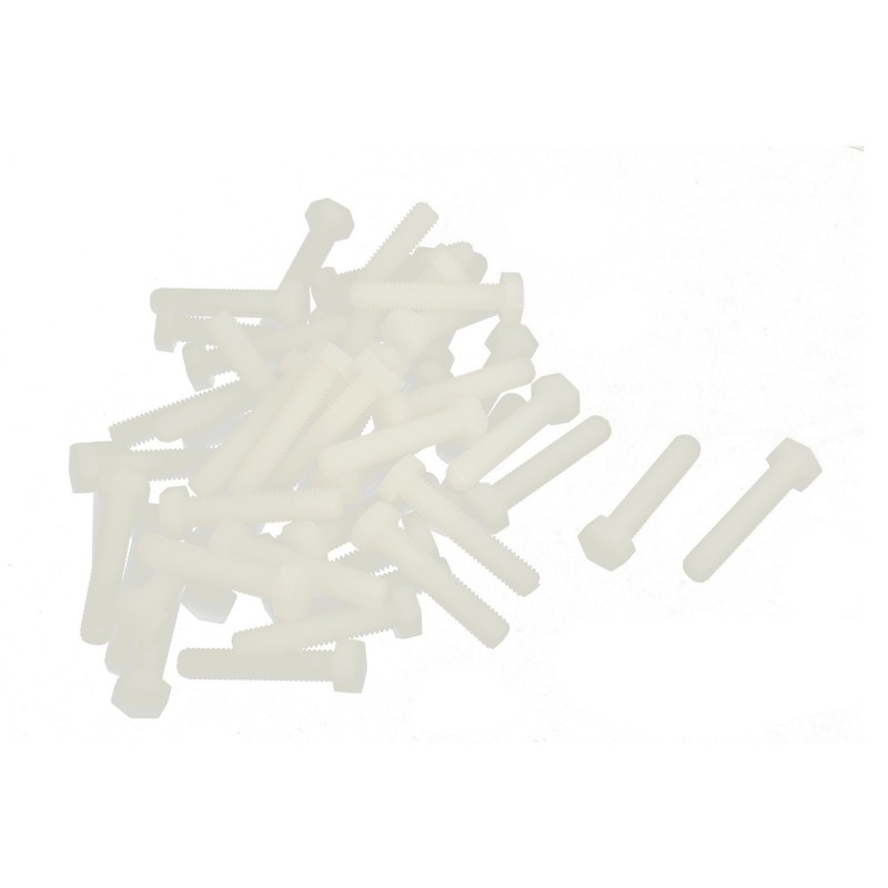 M5 x 25mm Full Thread Hex Head Screw Cap Bolt Fixing 50x