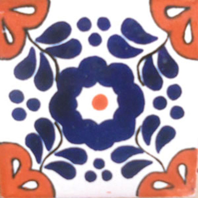 C#109)) MEXICAN TILE SAMPLE WALL FLOOR TALAVERA MEXICO CERAMIC HANDMADE POTTERY