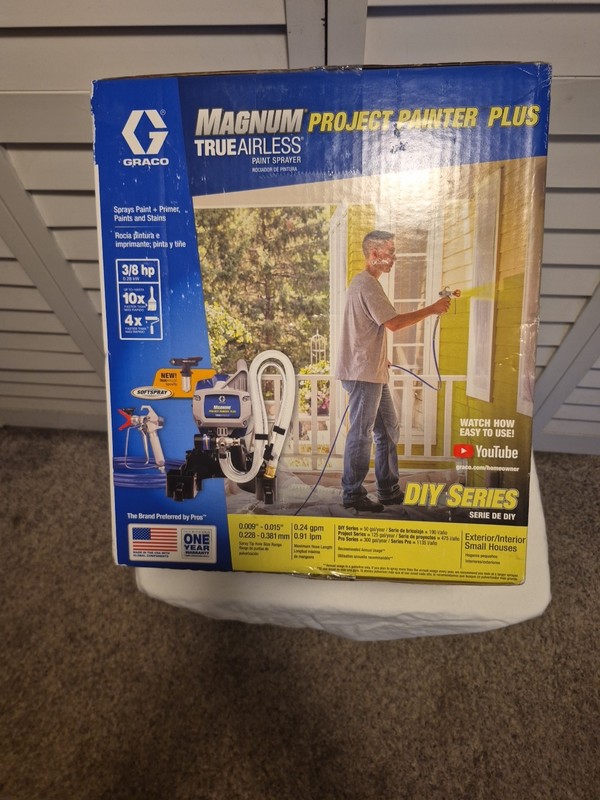 Graco Magnum Project Painter Plus Electric TrueAirless Sprayer 257025 +2 TIPS