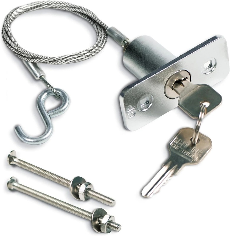 Garage Door Emergency Release Lock Kit, Universal Keyed Disconnect System for Ov