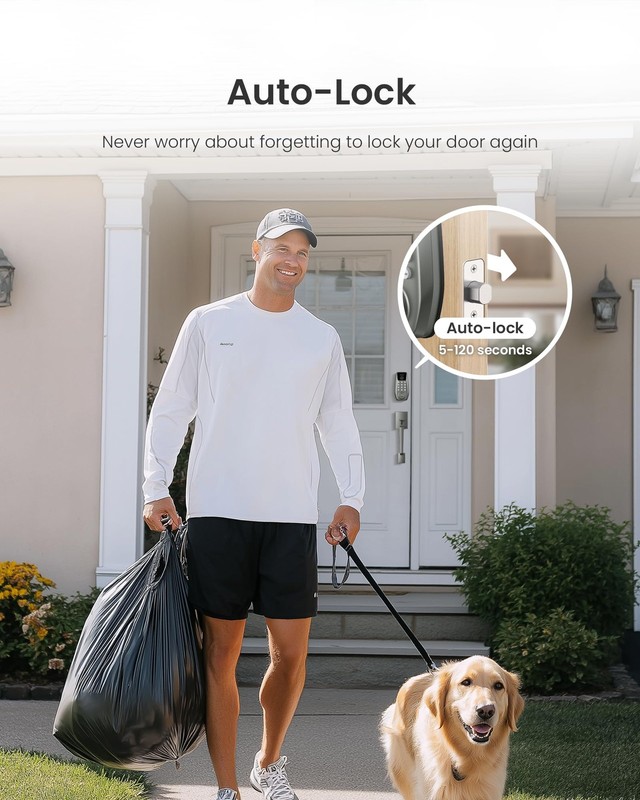 C110 Smart Lock with LockVue Display, 3-in-1 Keyless Entry Door Lock with Fin... gallery