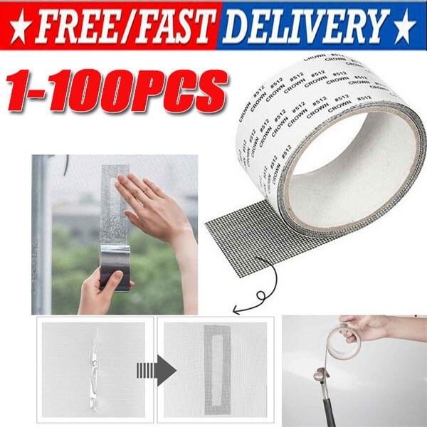 Screen Patch Repair Kit Window Repair Tape Fiberglass Covering Mesh Tool 5*200cm