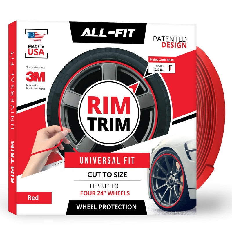 All-Fit Automotive Rim Trim – Durable DIY Car Exterior Accessories for Curb Rash