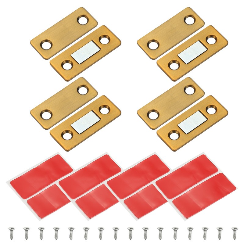 Cabinet Magnets for Closure [4pcs] – Magnetic Door Latch – [Yellow – 1.61 IN]