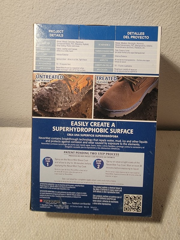 Multi-Surface Liquid Repelling Treatment Rust-Oleum NeverWet Frosted Clear NEW gallery
