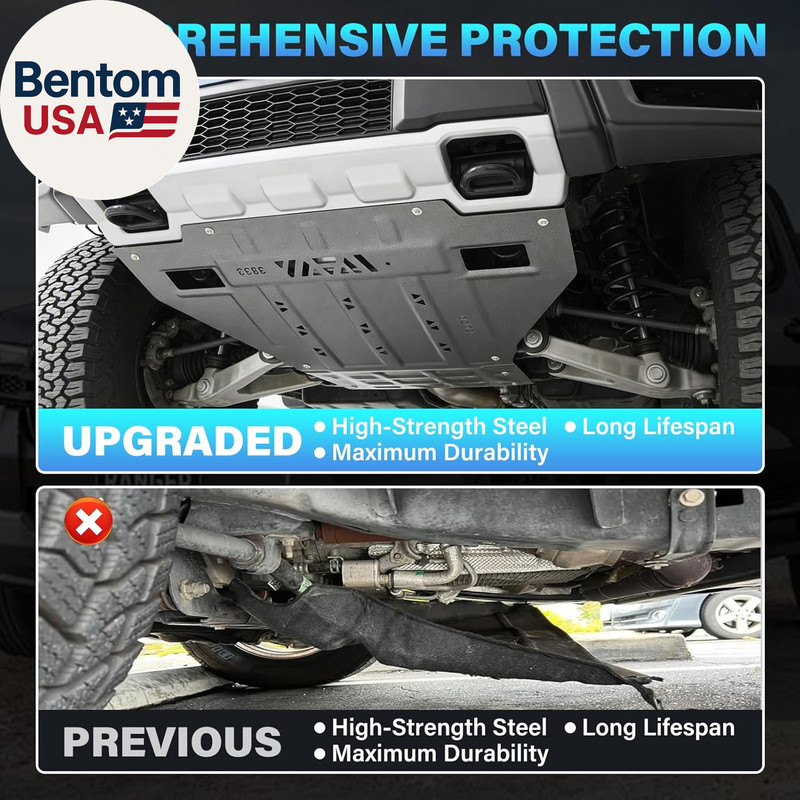 Full Skid Plate Kit with Engine & Transmission Protection Plate Compatible with gallery