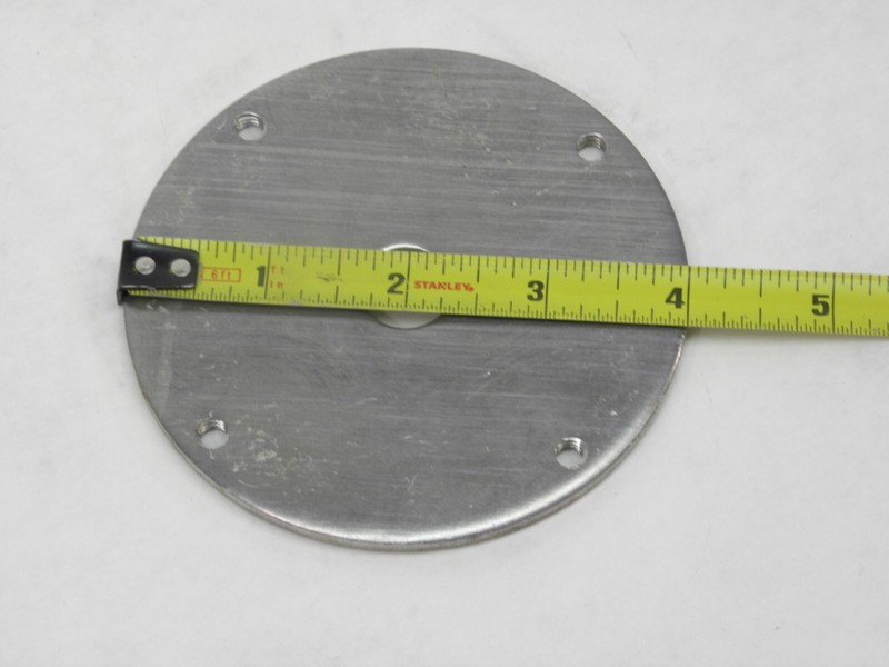 NEW!! Threaded Hand Railing Aluminum Post Flange Floor Plate Mounting Bracket SI gallery