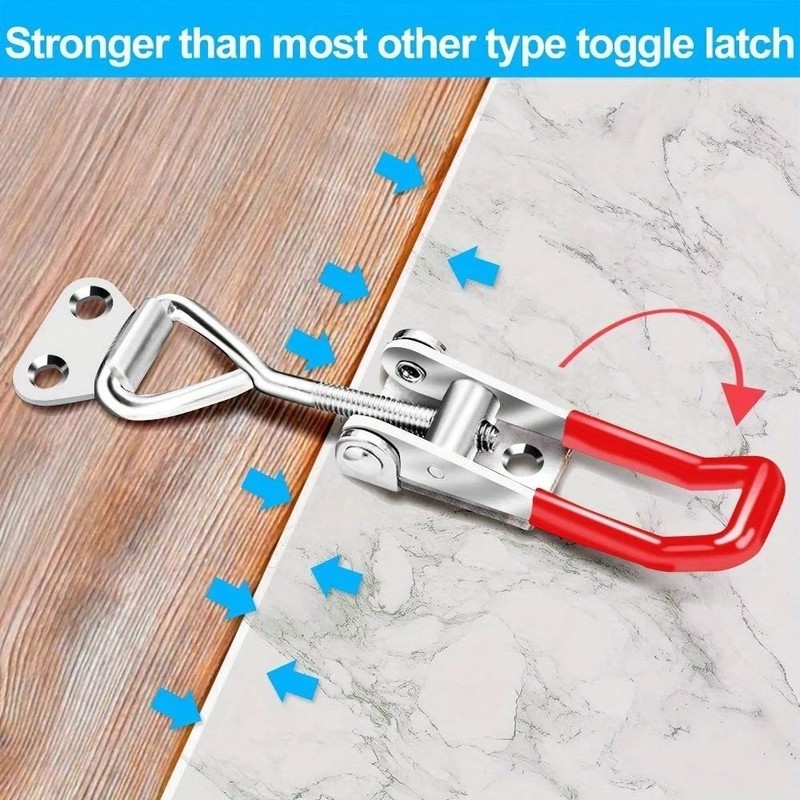 2pcs Adjustable Toggle Clamp Latch Heavy Duty Toggle Latches Holding Capacity gallery