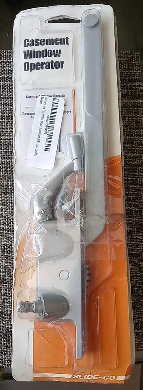 Slide-Co Casement Window Operator 9″ Right Hand Prime Line 1762-RA Silver NEW
