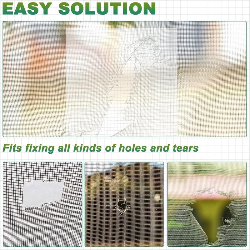Window Mosquito Net Repair Tape Self Adhesive Window Screen Repair Patch 5*200cm gallery