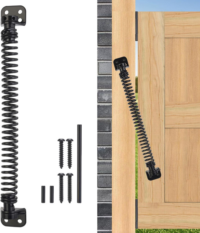 11-1/2″ Gate Spring Self Closing Heavy Duty Door Springs to Close Door, Adjustab