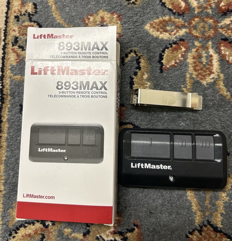 LiftMaster 893Max Three Button Remote Control For LiftMaster, Chamberlain ￼
