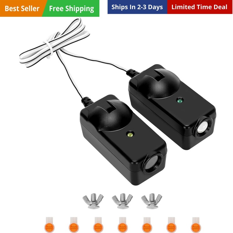 Safety Sensor Kit, Replacement for Craftsman/Chamberlain/Liftmaster Garage Do…