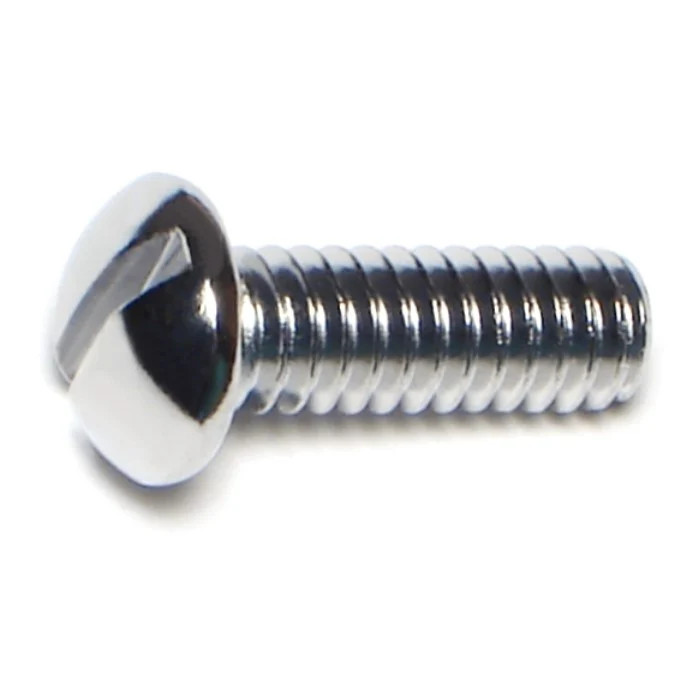 1/4″-20 x 3/4″ Steel Coarse Thread Slotted Round Head Machine Screws (32 pcs.)