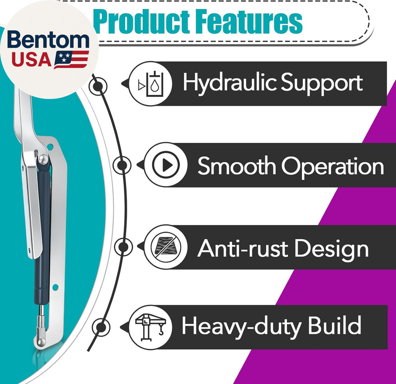 2 Sets Deck Box Hydraulic Hinge Compatible with Most Keter Deck Box Models, Deck gallery