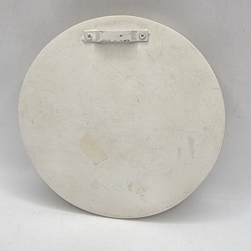Plaster Rosette Modern Renaissance Raised Rellief 5-3/4"D Wall Hang gallery