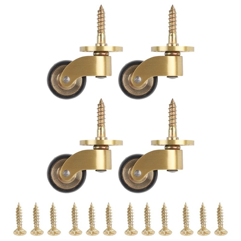 Living Room Furniture Brass Caster Wheels Versatile For Small Furniture