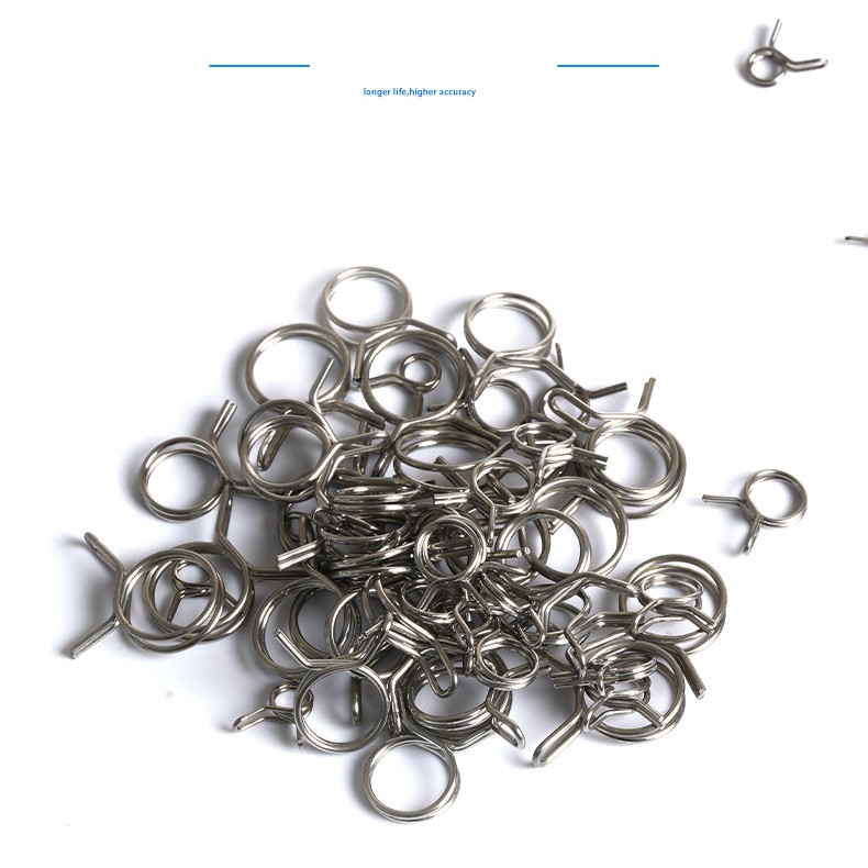 Double Wire Fuel Hose Spring Clips Silicone Pipe Clamps Air Band Vacuum Tube gallery