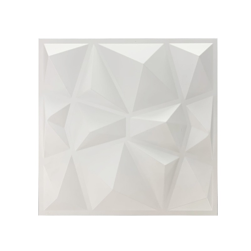 Brick PVC Wall Sticker Panels Self-Adhesive 3D Wall Panel 30 x 30cm White NEW gallery