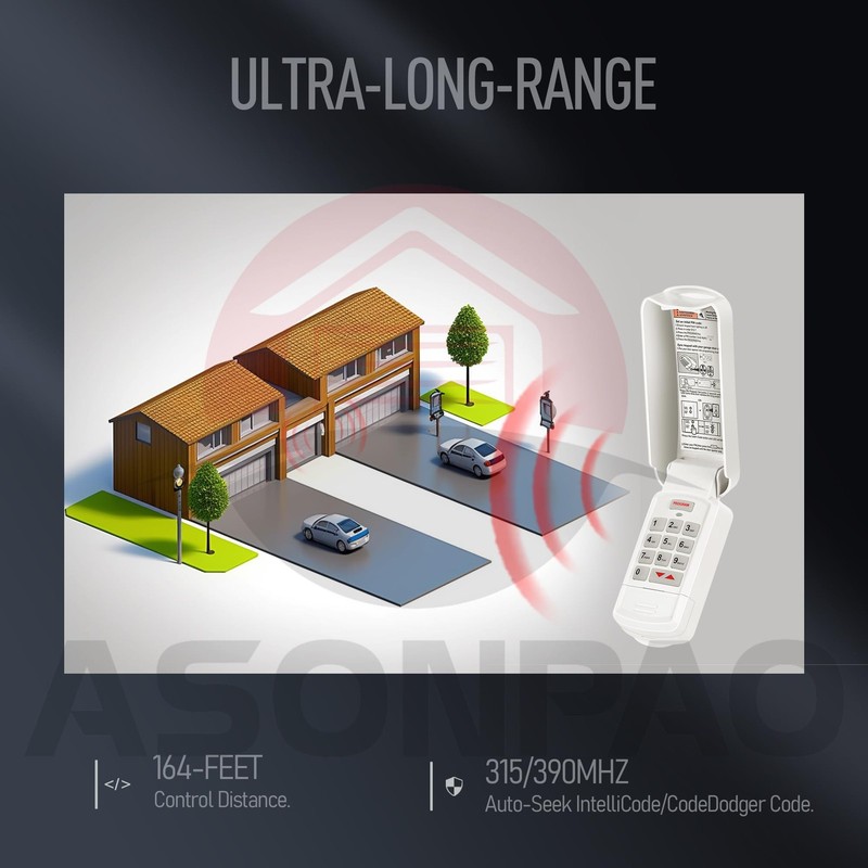 OKP-BX Wireless Overhead Door Garage Door Opener Keypad【10-Year-Warranty】 gallery