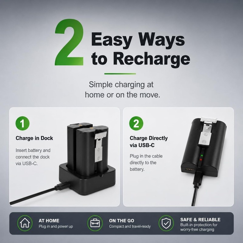 Reliable 6040mAh Power Solution: Replacement Battery & Charger for Ring Systems gallery