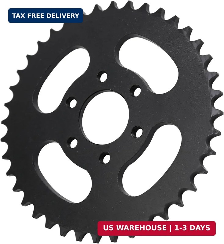 40T Rear Sprocket 428 Sprocket Replacement 6 Hole Drive Chain Sprocket Compatibl