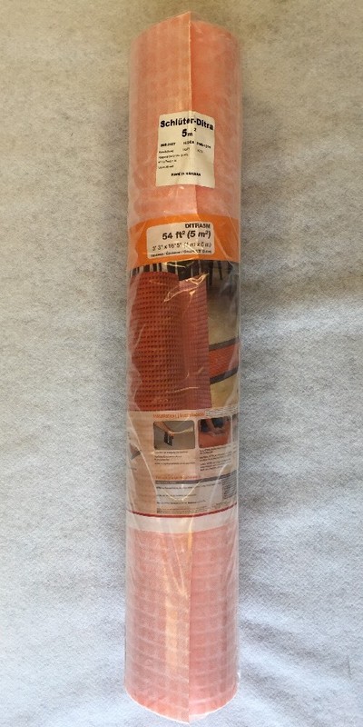 Schluter DITRA Uncoupling Membrane Tile Flooring Underlayment 54sqft. Roll
