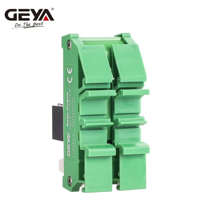 GEYA 2-Channel Insertable AC/DC Relay Module 12/24V 230V AC, GSM PLC Control gallery
